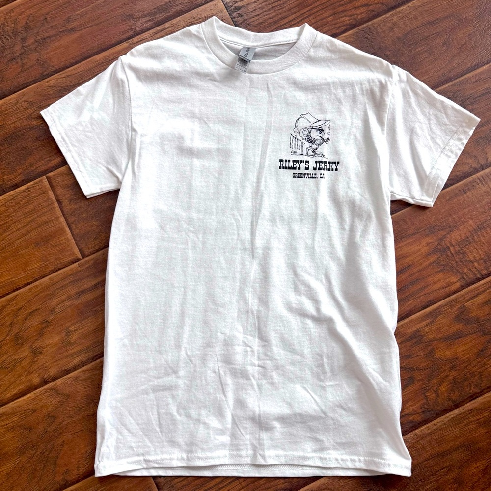 Official Riley’s Jerky White T-Shirt NWOT